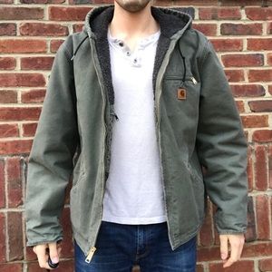 Carhartt Sandstone Sherpa-Lined Sierra Jacket